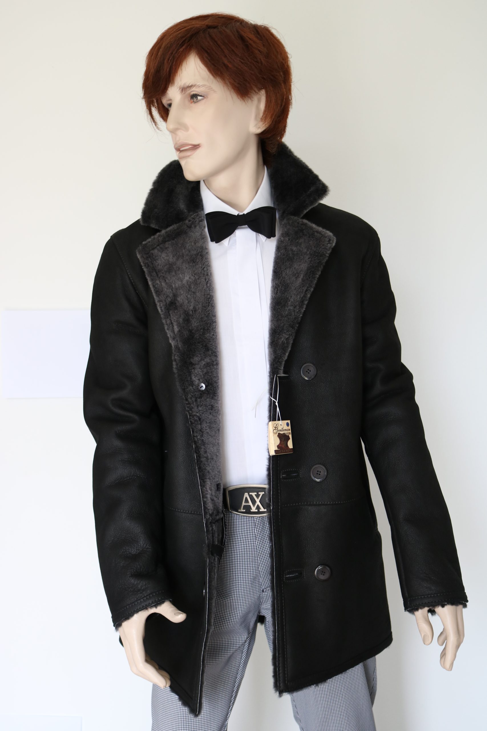 Nestor Czarny Kurtka Skóra Męska - obrazek 5